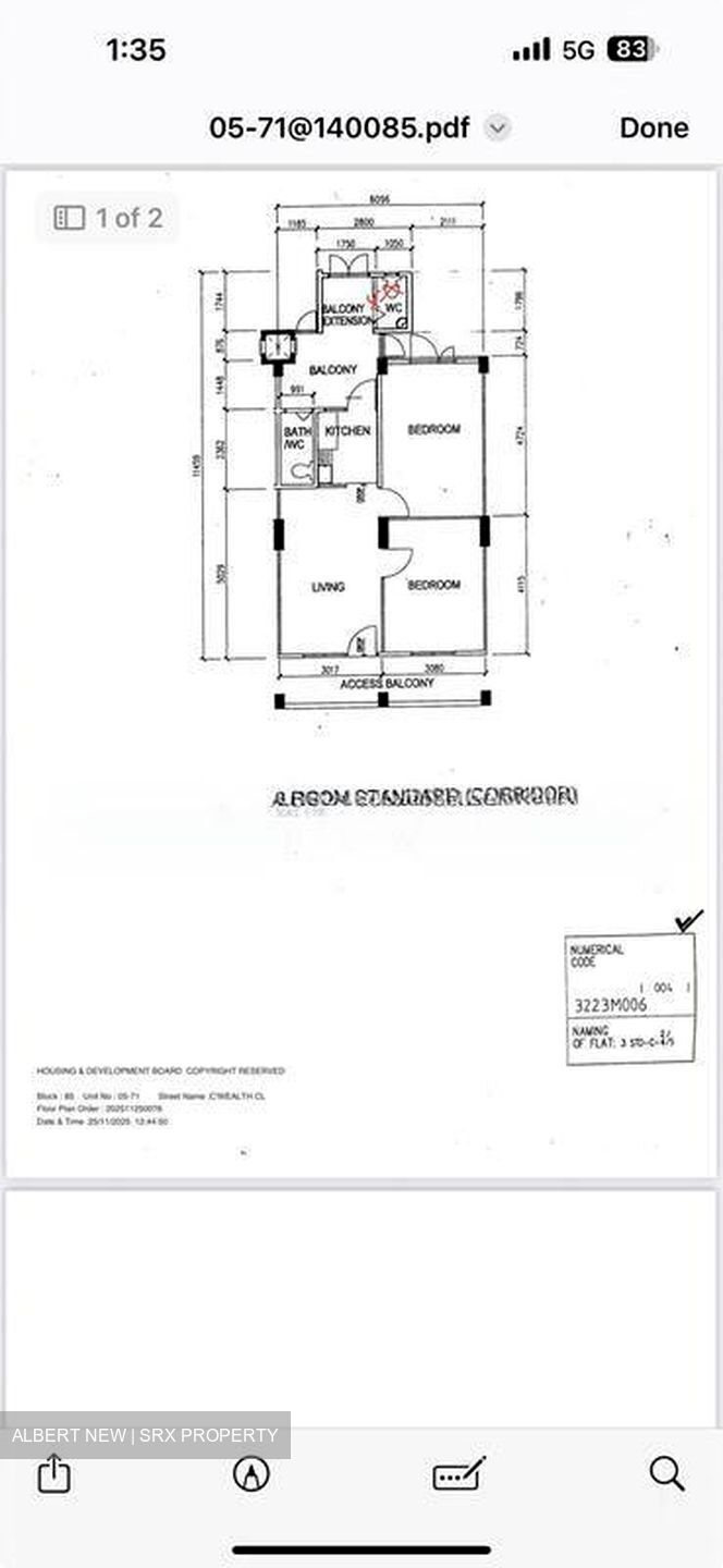 Blk 85 Commonwealth Heights (Queenstown), HDB 3 Rooms #506616531